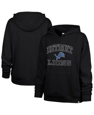 '47 Brand - Women's Black Detroit Lions Clarity Naomi Pullover Hoodie
