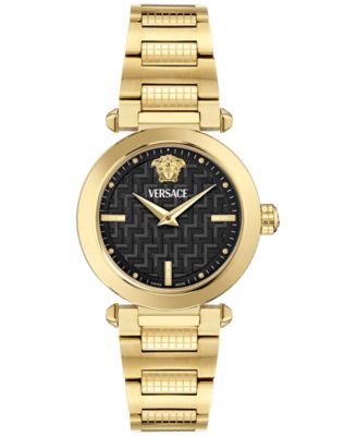Versace - Women's Swiss Greek Gold Ion Plated Bracelet Watch 35mm