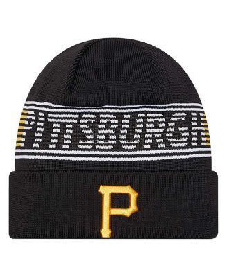 New Era - Men's Black Pittsburgh Pirates Authentic Collection Cuffed Knit Hat