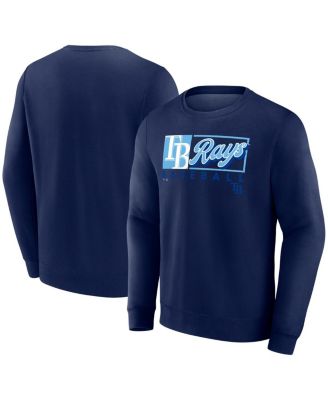 Fanatics - Men's Navy Tampa Bay Rays Focus Fleece Pullover Sweatshirt