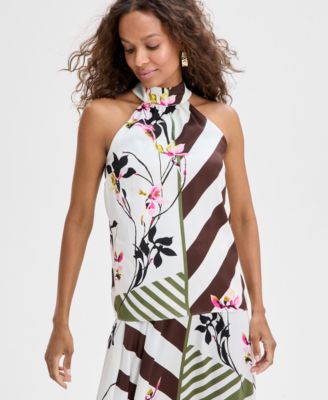 I.N.C. International Concepts - Women's Mock-Neck Halter Top