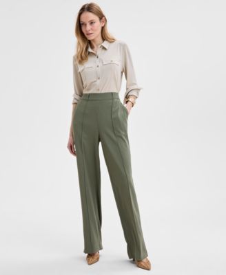 I.N.C. International Concepts - Women's Straight-Leg Pull-On Pants