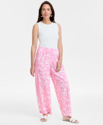 JM Collection - Women's Printed Pull-On Pants