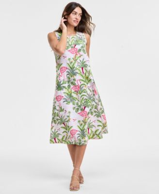 Charter Club - Women's Palm Beach Linen Midi Dress