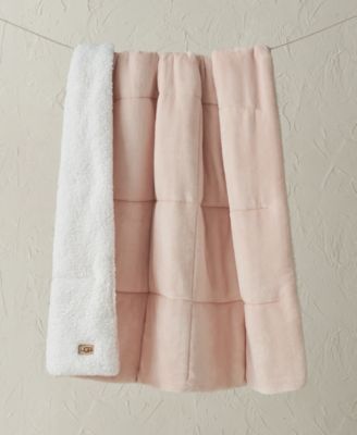 UGG® - Avery Plush to Fleece Reversible Throw, 50" x 70"