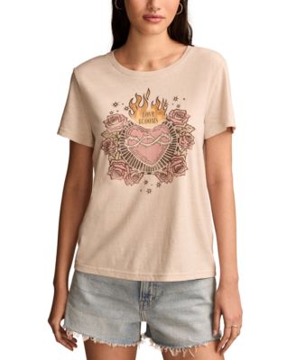 Lucky Brand - Women's Love Blooms Classic Crew Tee