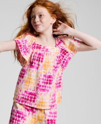 Epic Threads - Girls Coast Dye Flutter Top
