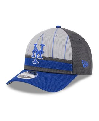 New Era - Men's Gray/Royal New York Mets 2025 Batting Practice 9FORTY M-Crown Adjustable Hat