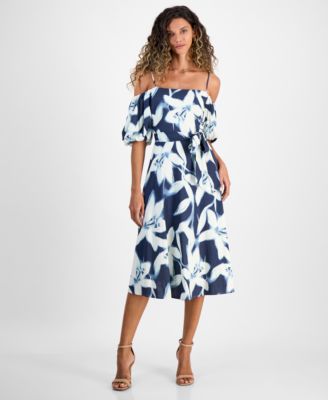 RACHEL Rachel Roy - Women's Sable Off-The-Shoulder Midi Dress