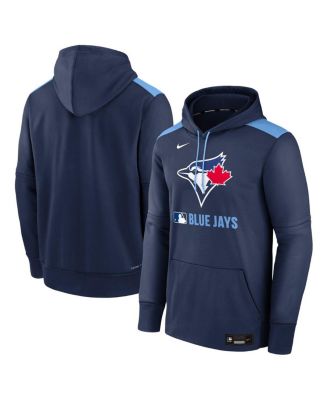 Nike - Men's Navy Toronto Blue Jays Authentic Collection Performance Pullover Hoodie