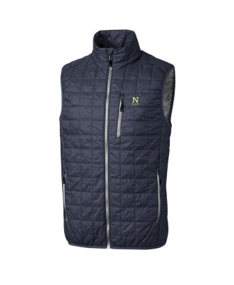Cutter & Buck - Men's Navy Navy Midshipmen Rainier Full-Zip Vest