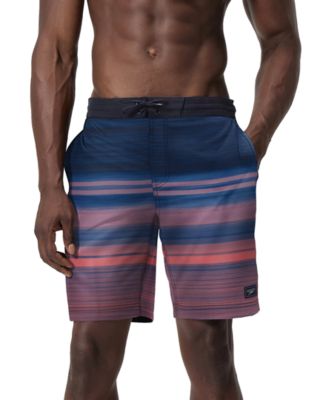 Speedo - Men's Onshore Bondi Basin Ombre Stripe Drawstring 9" Boardshorts