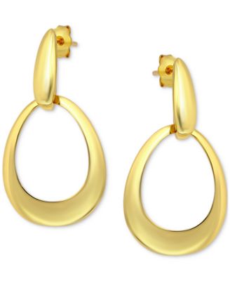 Giani Bernini - Oval Doorknocker Drop Earrings