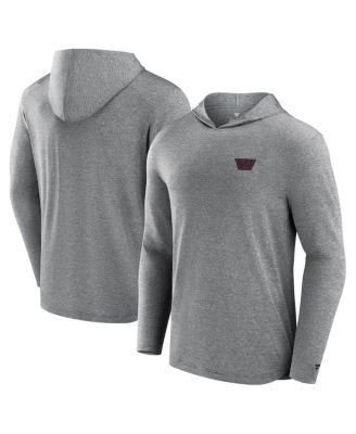 Fanatics - Men's Gray Washington Commanders Elements Front Office Power Mono Long Sleeve Hoodie T-Shirt