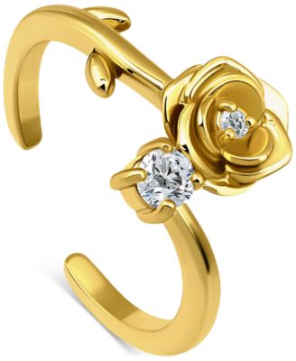 Giani Bernini - Cubic Zirconia Rose Adjustable Toe Ring in 18k Gold-Plated Sterling Silver (also in Sterling Silver)