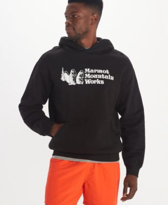 Marmot - Men's MMW Logo Fleece Pullover Hoodie Sweatshirt