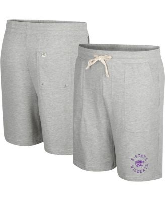 Colosseum - Men's Heather Gray Kansas State Wildcats Love To Hear This Terry Shorts