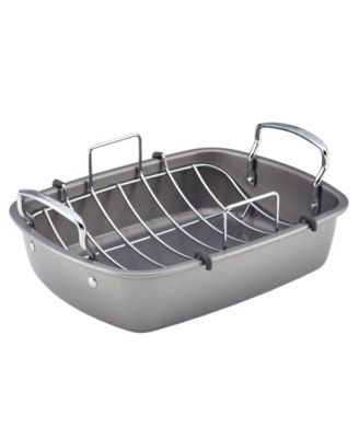 Circulon - Chocolate Nonstick 17" x 13" Roaster with U-Rack