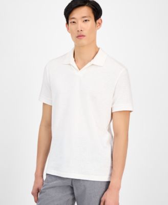 Alfani - Men's Geo-Pattern Polo Shirt