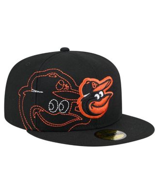 New Era - Men's Black Baltimore Orioles Yarn Stitch 59FIFTY Fitted Hat
