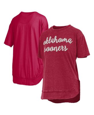 Pressbox - Women's&nbsp;Crimson Oklahoma Sooners Poncho T-Shirt