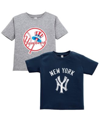 Soft As A Grape - Toddler Navy/Gray New York Yankees Cooperstown Collection Two-Pack T-Shirt Set