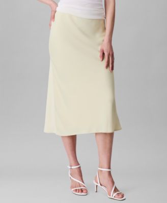 Calvin Klein - Women's Logo-Waist Pull-On Midi Skirt