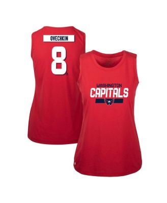 LevelWear - Women's Alexander Ovechkin Red Washington Capitals Macy Player Name Number Tank Top