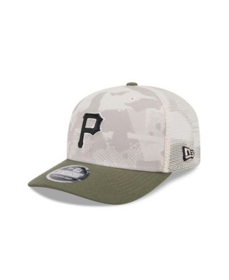 New Era - Men's Light Beige/Olive Pittsburgh Pirates 2025 Armed Forces Day 9SEVENTY Adjustable Hat