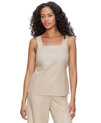 Sanctuary - Women's Desert Square-Neck Sleeveless Sequin Top