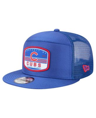 New Era - Men's&nbsp;Royal Chicago Cubs Split Panel 9FIFTY Trucker Snapback Hat