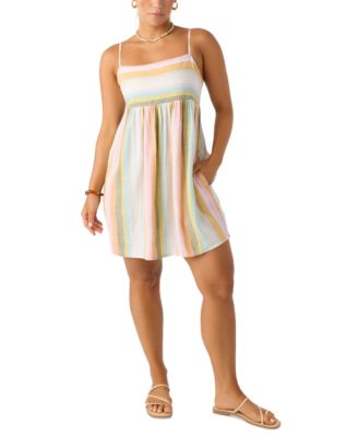 O'Neill - Juniors' Saskia Striped Sleeveless Mini Dress