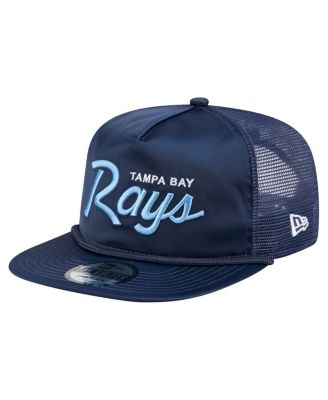 New Era - Men's Navy Tampa Bay Rays Retro Satin Script Golfer Adjustable Hat