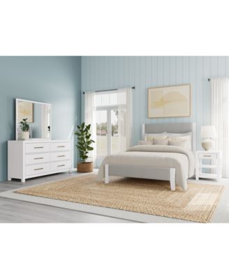 Furniture - Catriona 3pc Bedroom Set (Full Upholstered Bed, Dresser & Open Nightstand), Created for Macy's