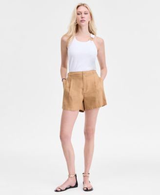 I.N.C. International Concepts - Women's Linen-Blend Shorts, Exclusively at Macy's