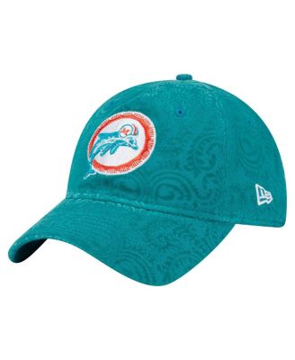 New Era - Women's Aqua Miami Dolphins Throwback Flair 9TWENTY Adjustable Hat