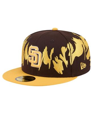 New Era - Men's  Brown/Gold San Diego Padres Retro Pattern 59FIFTY Fitted Hat