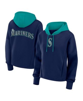 Fanatics - Women's Navy Seattle Mariners Oversized Legacy Favorite Spectator Pullover Hoodie