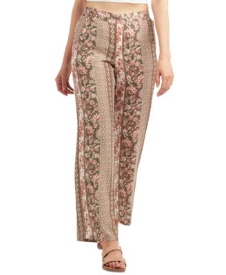 BCX - Juniors' Printed Pull-On Pants