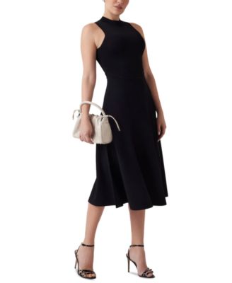 GUESS - Women's Cassandra Mock Neck Sleeveless Midi Dress