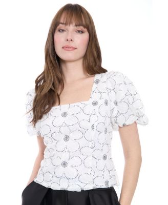 Muse - Women's Printed Square-Neck Top
