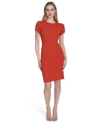 Calvin Klein - Tulip-Sleeve Sheath Dress