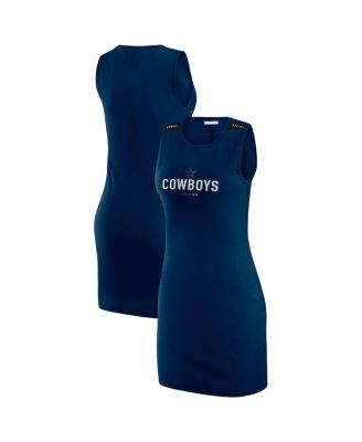 WEAR by Erin Andrews - x Gracie Hunt Women's Navy Dallas Cowboys Ribbed Tank Dress
