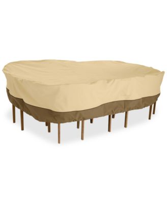 Classic Accessories - Extra Large Rectangle Patio Set Cover, Quick Ship